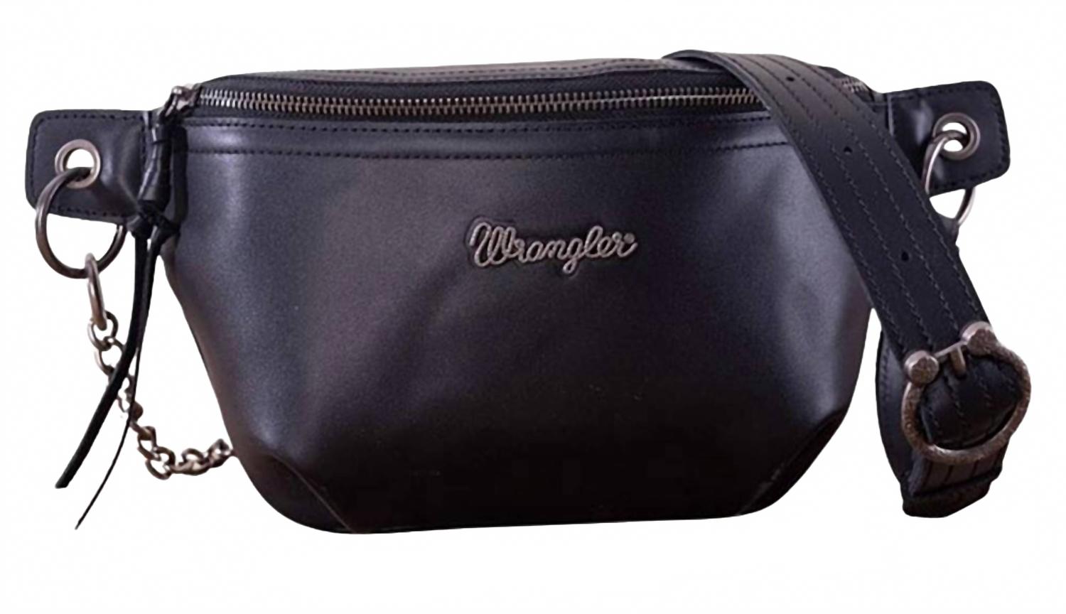 Женская кожаная сумка в черном цвете Wrangler
Женская кожаная сумка в черном цвете Wrangler