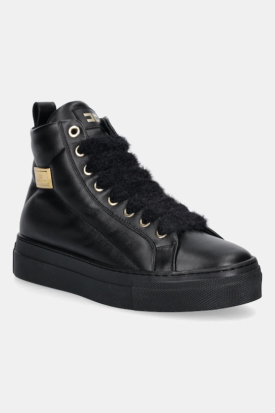 Кожаные детские кроссовки Elisabetta Franchi, черный
Кожаные детские кроссовки Elisabetta Franchi, черный