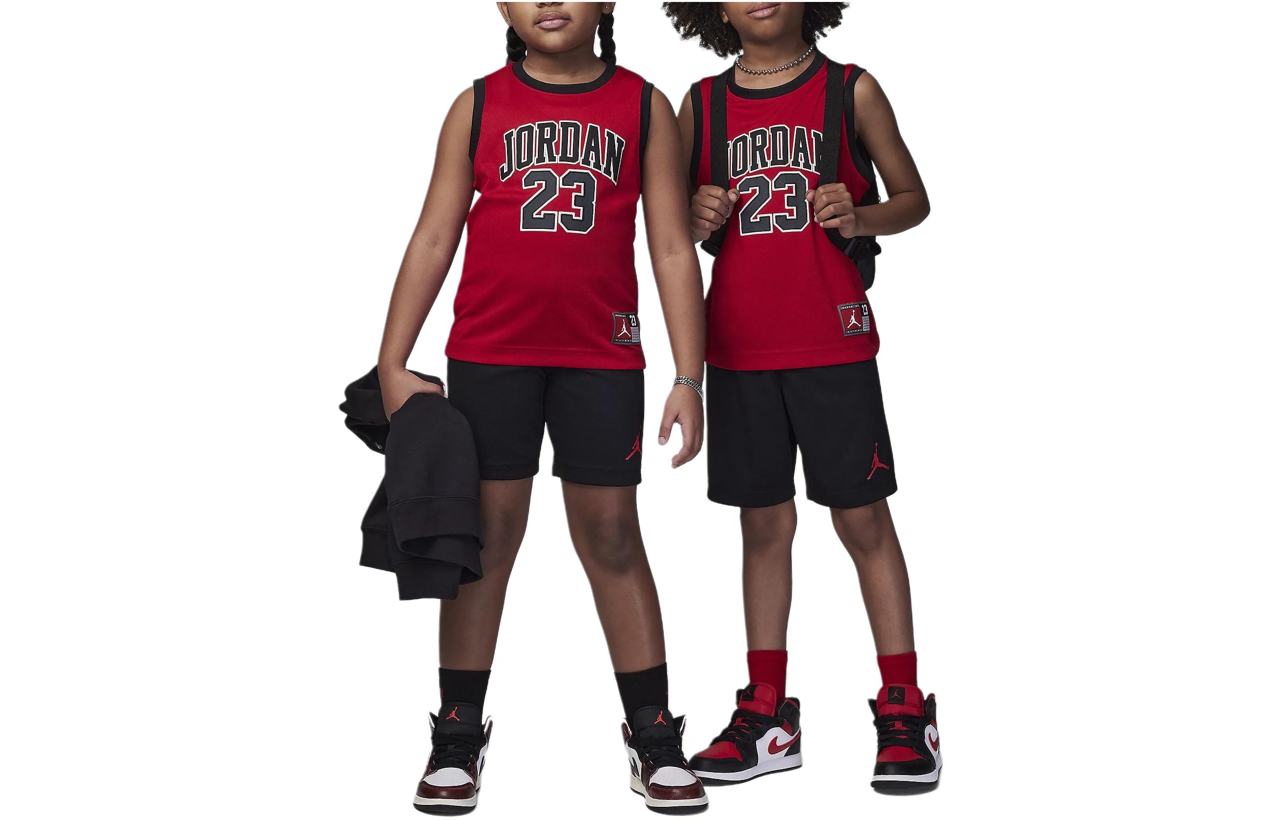 Детская повседневная спортивная одежда Jordan, красно-черная
Детская повседневная спортивная одежда Jordan, красно-черная