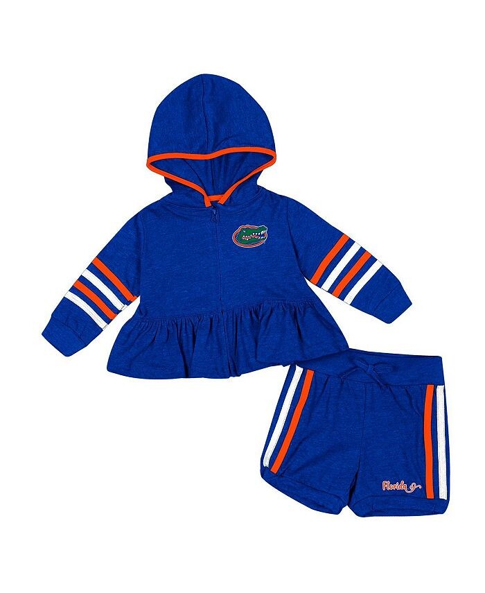 Комплект с капюшоном и шортами на молнии во всю длину для девочек Royal Florida Gators Spoonful Colosseum, синий
Комплект с капюшоном и шортами на молнии во всю длину для девочек Royal Florida Gators Spoonful Colosseum, синий