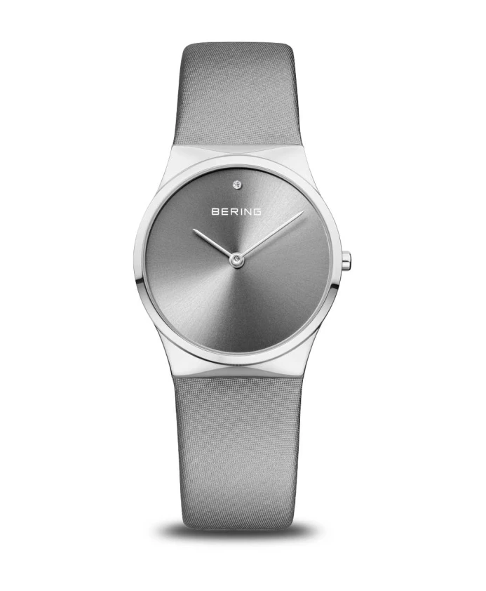 Женские классические наручные часы 30 мм с браслетом из атласной кожи 12130-609 Bering, серый
Женские классические наручные часы 30 мм с браслетом из атласной кожи 12130-609 Bering, серый