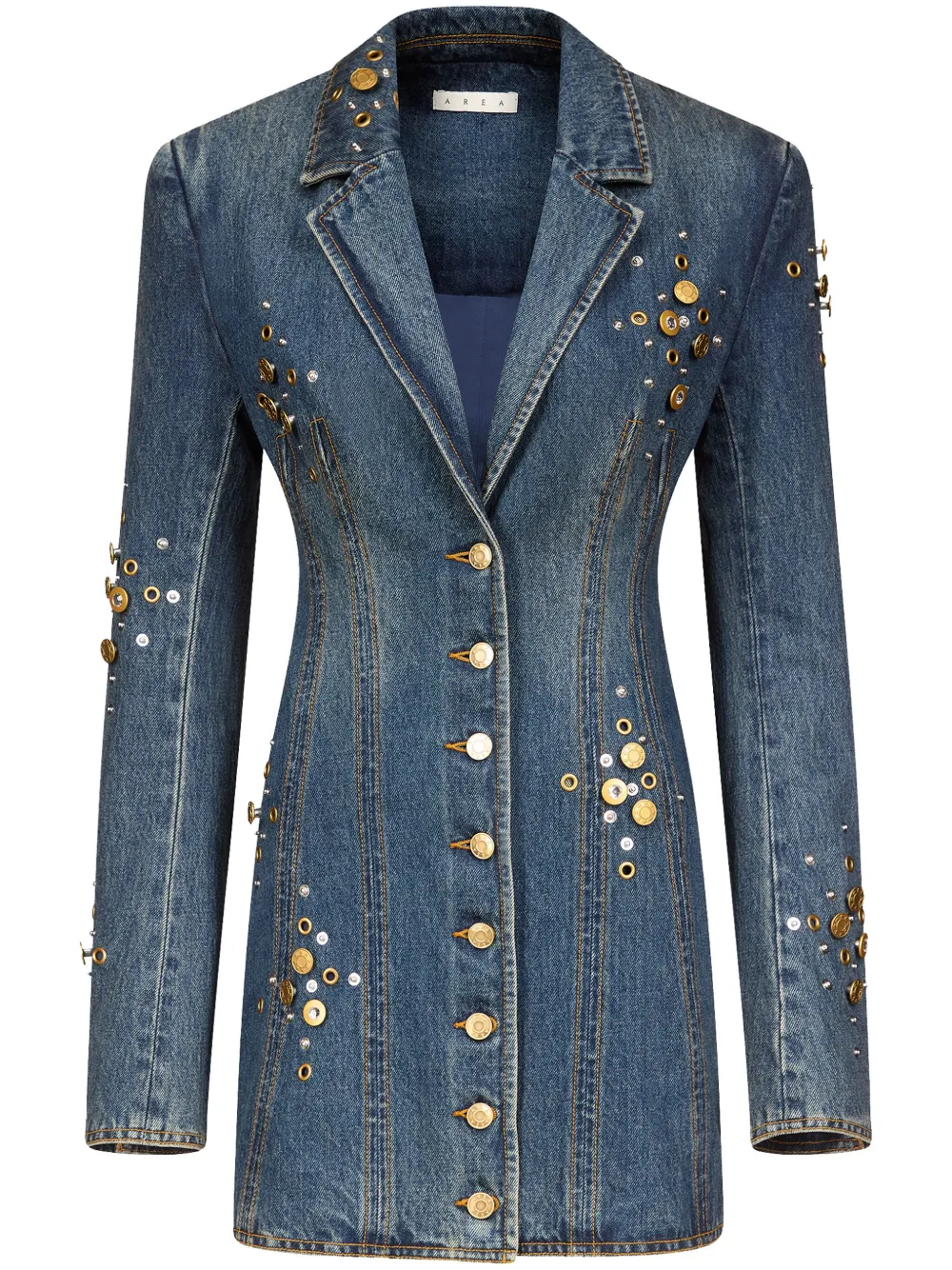 Платье с декоративными пуговицами AREA, синий
Платье с декоративными пуговицами AREA, синий