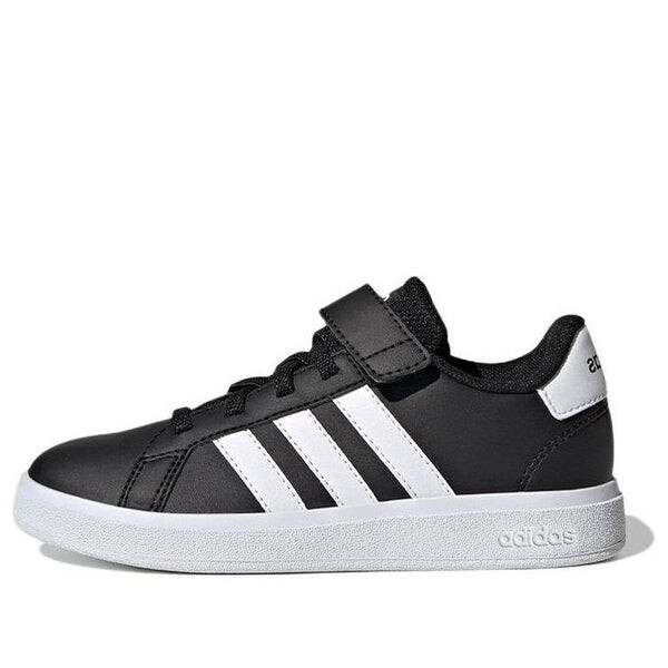 Кроссовки grand court с эластичными шнурками и ремешком сверху Adidas, черный
Кроссовки grand court с эластичными шнурками и ремешком сверху Adidas, черный
