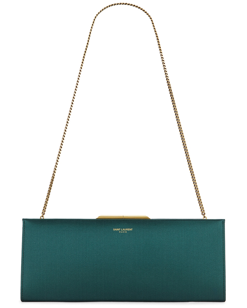 Маленькая сумочка Pochette в полуночном цвете Saint Laurent, Verde Scuro
Маленькая сумочка Pochette в полуночном цвете Saint Laurent, Verde Scuro