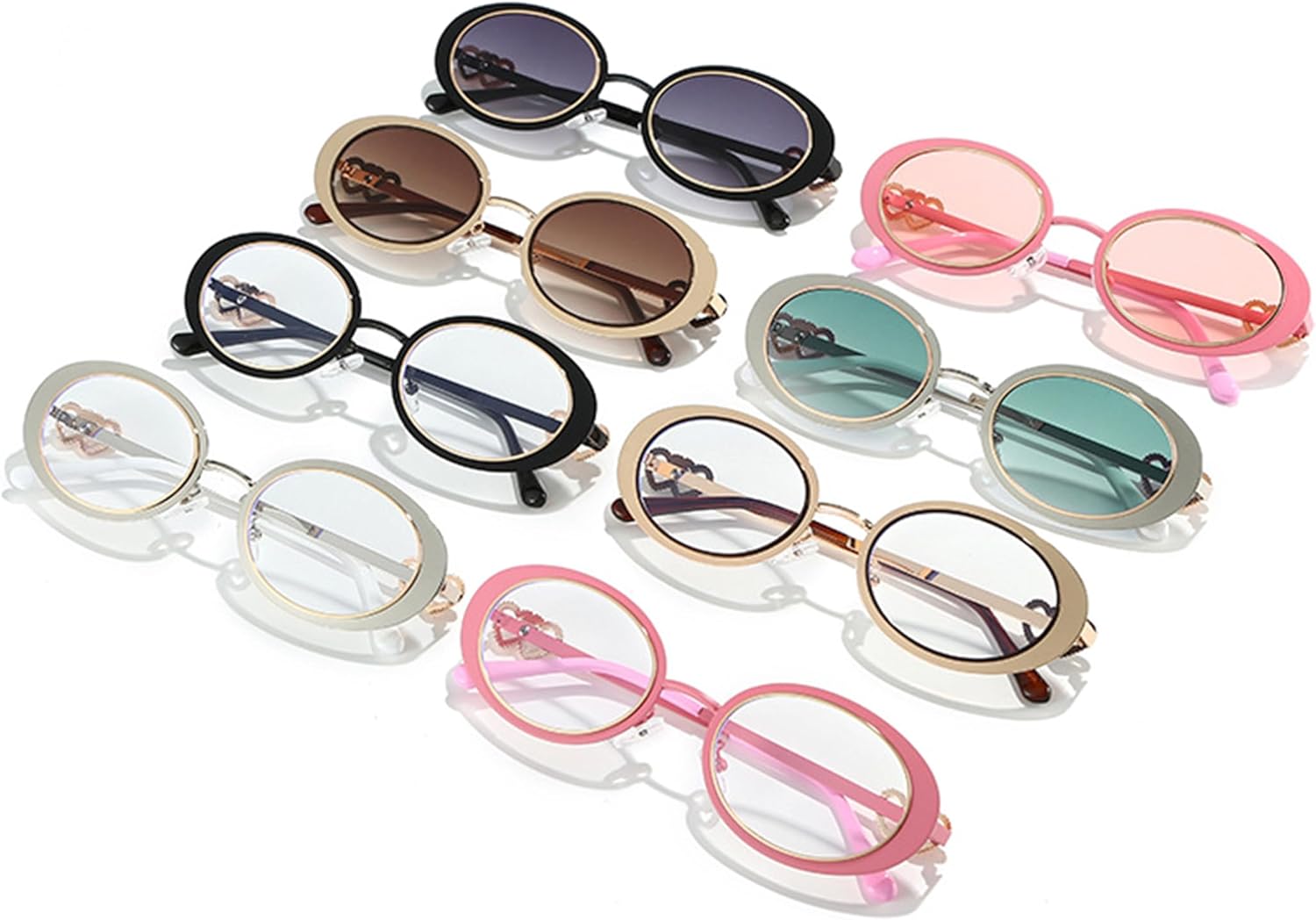 Солнцезащитные очки Bullabulling в стиле ретро, овальные, для женщин, маленькие, в стиле 90-х, модные круглые очки в золотой оправе, милые дизайнерские солнцезащитные очки, Silver
Солнцезащитные очки Bullabulling в стиле ретро, овальные, для женщин, маленькие, в стиле 90-х, модные круглые очки в золотой оправе, милые дизайнерские солнцезащитные очки, Silver