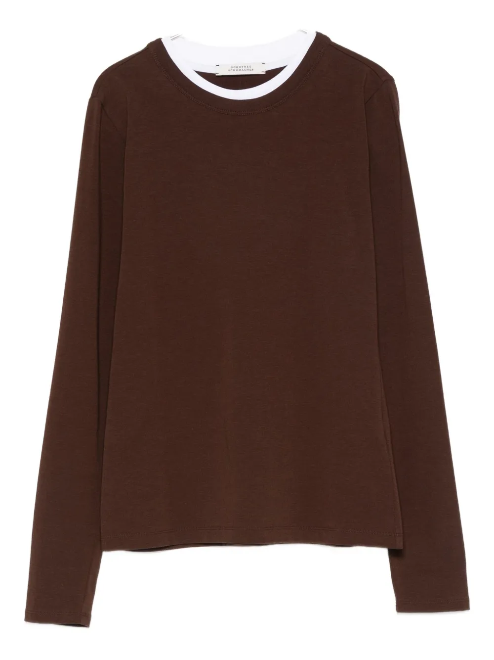 Футболка с многослойным вырезом Dorothee Schumacher, коричневый
Футболка с многослойным вырезом Dorothee Schumacher, коричневый