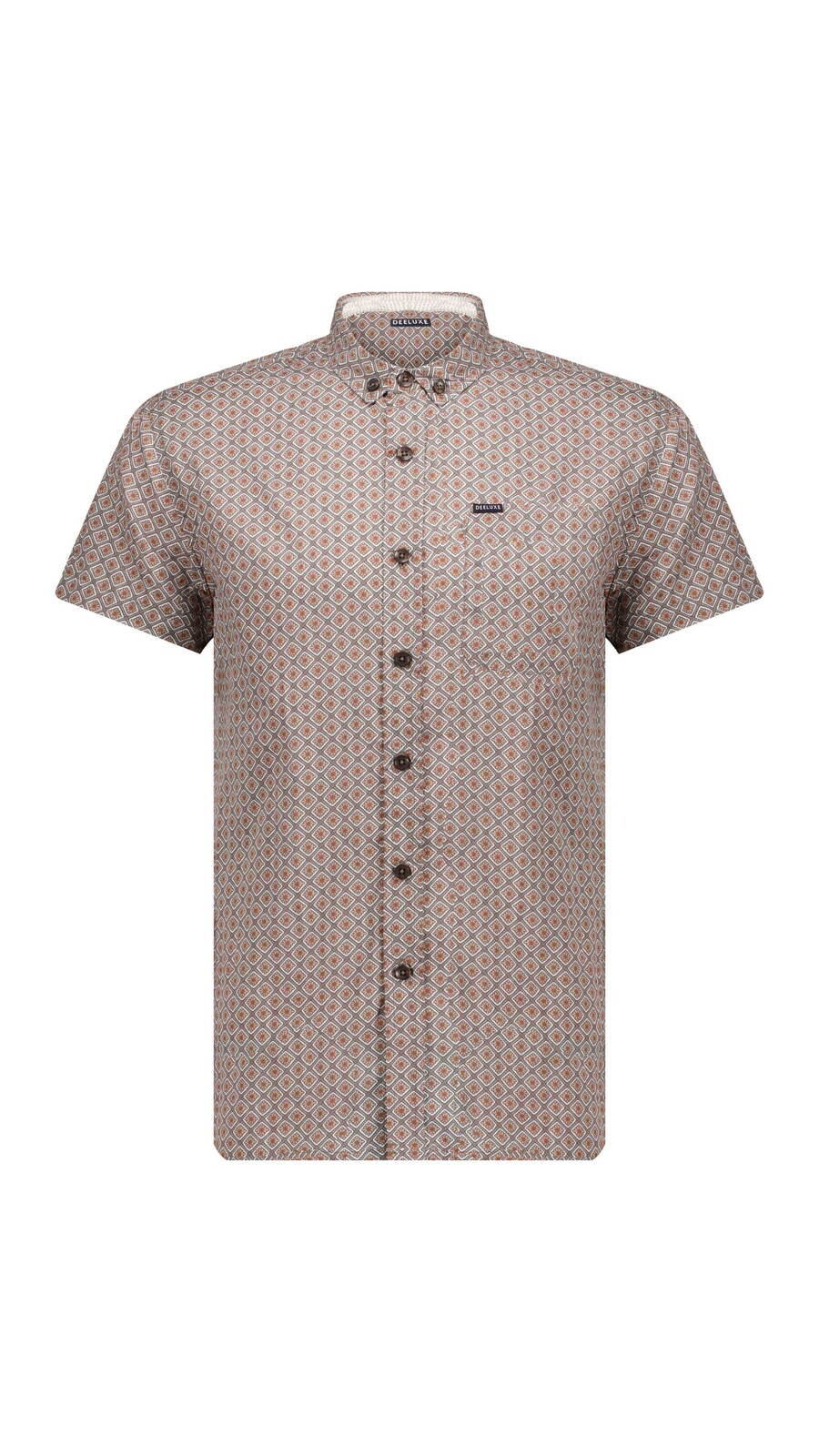 Рубашка на пуговицах классического кроя Deeluxe, цвет Cognac/Brocade/Dark brown 
Рубашка на пуговицах классического кроя Deeluxe, цвет Cognac/Brocade/Dark brown