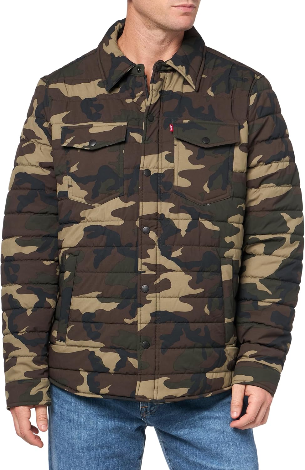 Мужская стеганая куртка-бомбер Levi's Stretch, Camouflage
Мужская стеганая куртка-бомбер Levi's Stretch, Camouflage