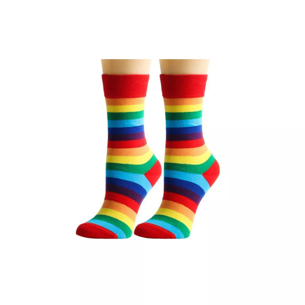 Носки с радужным полосатым узором от Sock Panda (женские размеры для взрослых, средние)
Носки с радужным полосатым узором от Sock Panda (женские размеры для взрослых, средние)