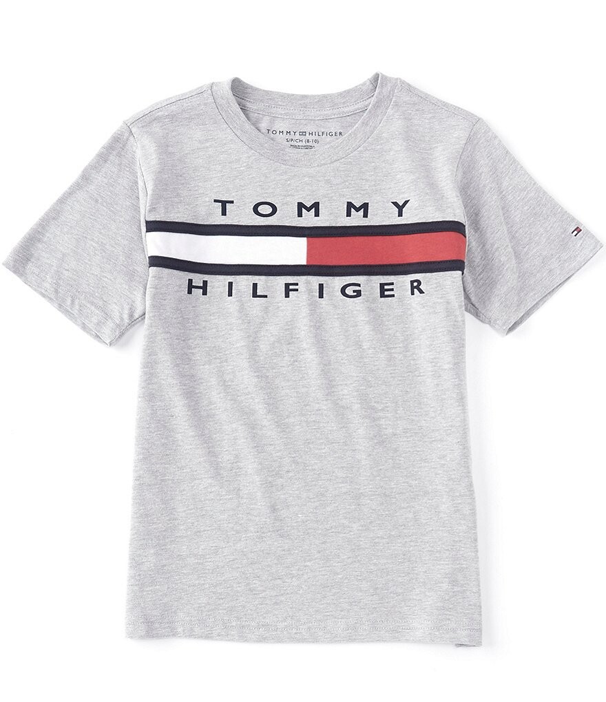 Футболка с короткими рукавами и фирменным флагом Tommy Hilfiger Big Boys 8–20, серый
Футболка с короткими рукавами и фирменным флагом Tommy Hilfiger Big Boys 8–20, серый
