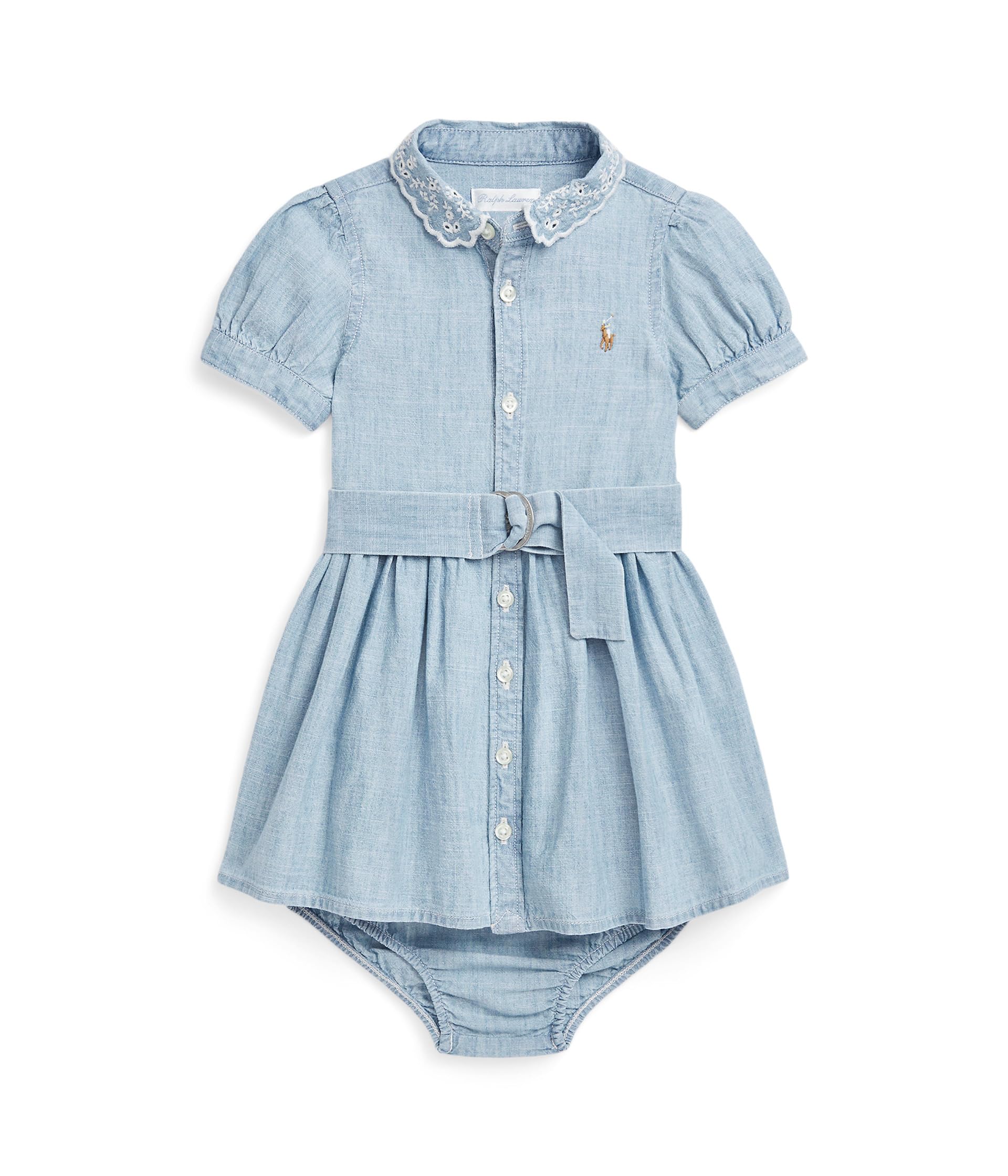 Платье Polo Ralph Lauren Kids Belted Chambray Shirtdress & Bloomer, цвет New Medium Wash
Платье Polo Ralph Lauren Kids Belted Chambray Shirtdress & Bloomer, цвет New Medium Wash