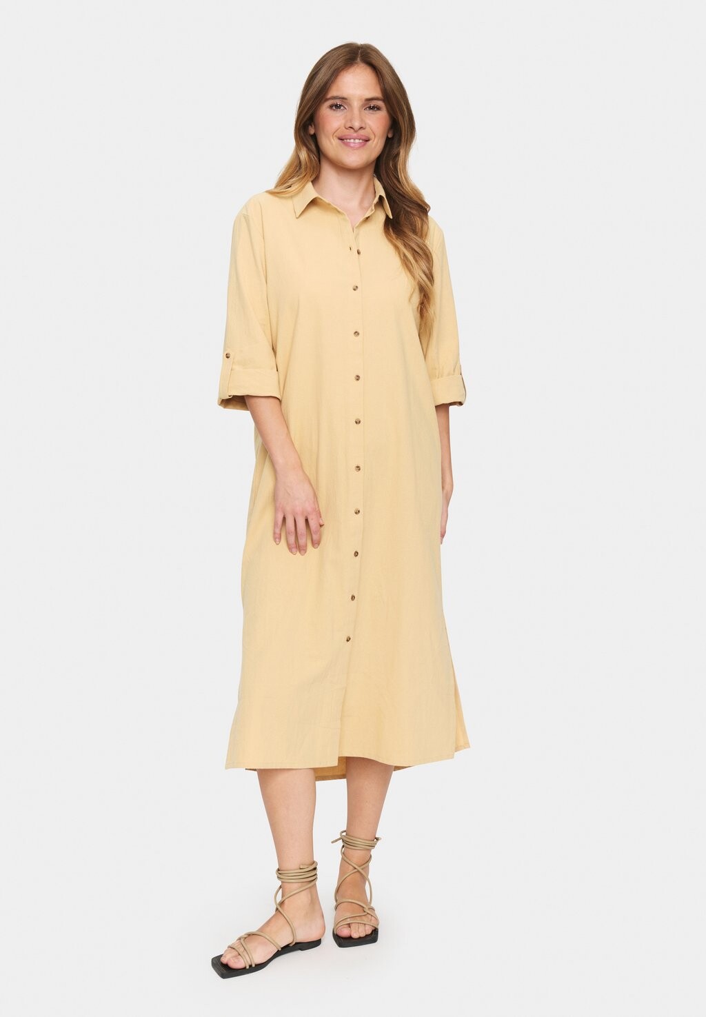 Платье-рубашка на талии ZALINDA Saint Tropez, бежевый
Платье-рубашка на талии ZALINDA Saint Tropez, бежевый