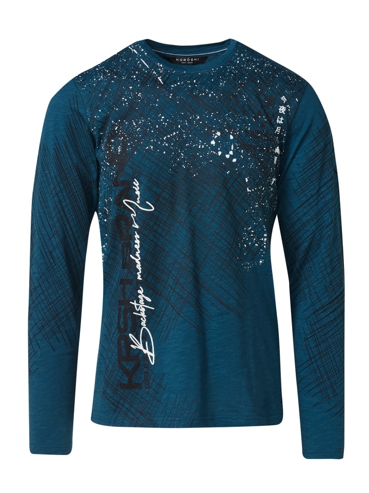 Футболка с длинными рукавами в бензиновом цвете KOROSHI
Футболка с длинными рукавами в бензиновом цвете KOROSHI