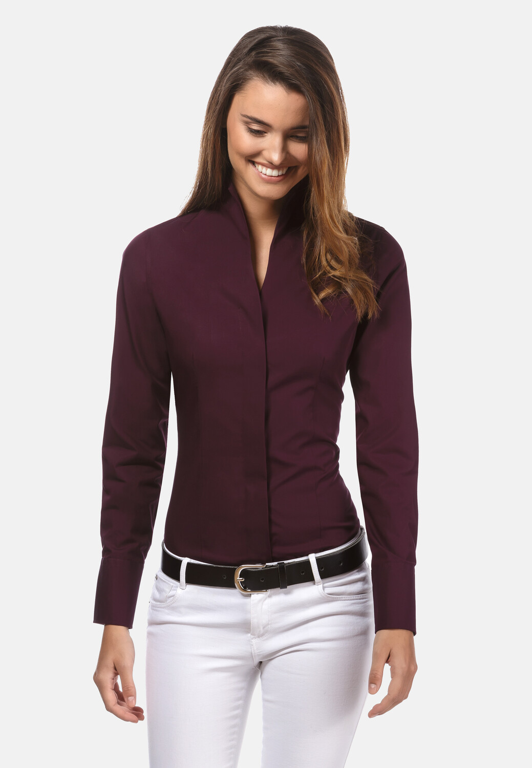 Блуза Vincenzo Boretti leicht tailliert, цвет aubergine
Блуза Vincenzo Boretti leicht tailliert, цвет aubergine