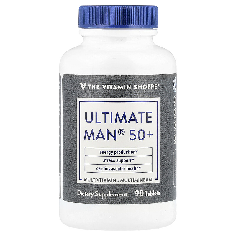 The Vitamin Shoppe, Ultimate Man 50+, мультивитамины и мультиминералы, 90 таблеток
The Vitamin Shoppe, Ultimate Man 50+, мультивитамины и мультиминералы, 90 таблеток