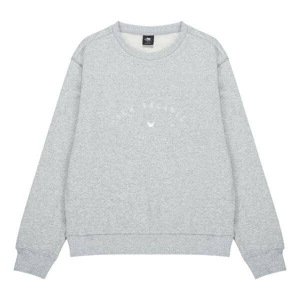 Свитера 1906 толстовка с круглым вырезом New Balance, серый 
Свитера 1906 толстовка с круглым вырезом New Balance, серый