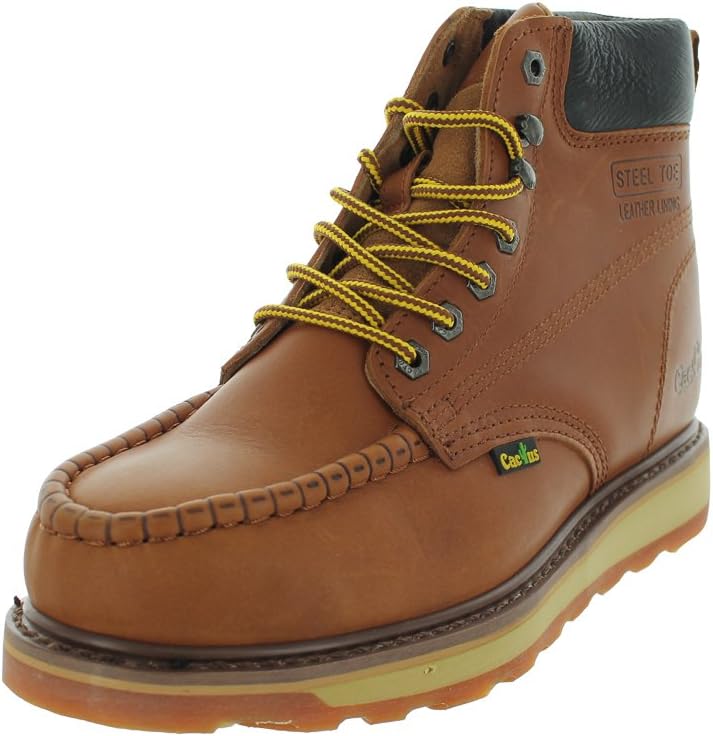 Ботинки Cactus Men’s 627MS с 15 см верхом, стальным носком, мокасиновой моделью, высокой гибкостью, подошвой из полиуретана и резины с двухслойной конструкцией, стальной носок Cactus Work Boots, коричневый
Ботинки Cactus Men’s 627MS с 15 см верхом, стальным носком, мокасиновой моделью, высокой гибкостью, подошвой из полиуретана и резины с двухслойной конструкцией, стальной носок Cactus Work Boots, коричневый