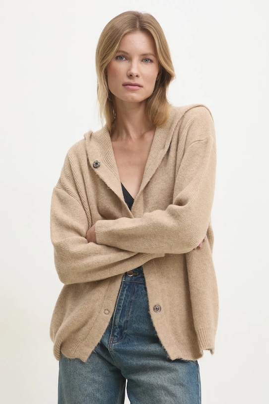 Кардиган с шерстью Answear.Lab, бежевый
Кардиган с шерстью Answear.Lab, бежевый
