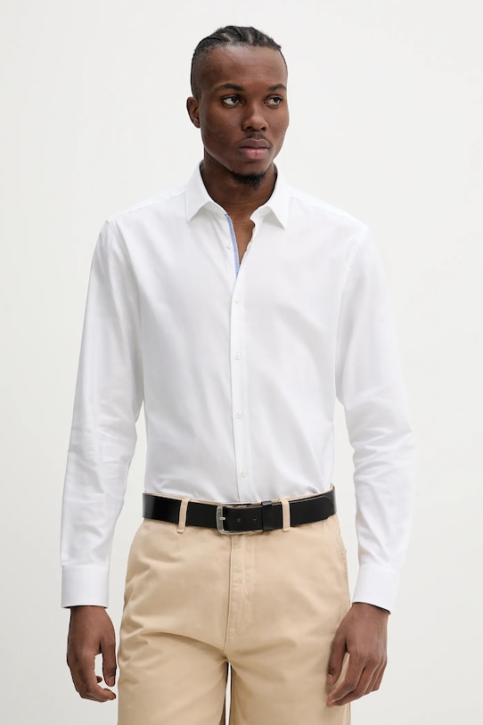 Хлопковая рубашка Hugo, белый
Хлопковая рубашка Hugo, белый