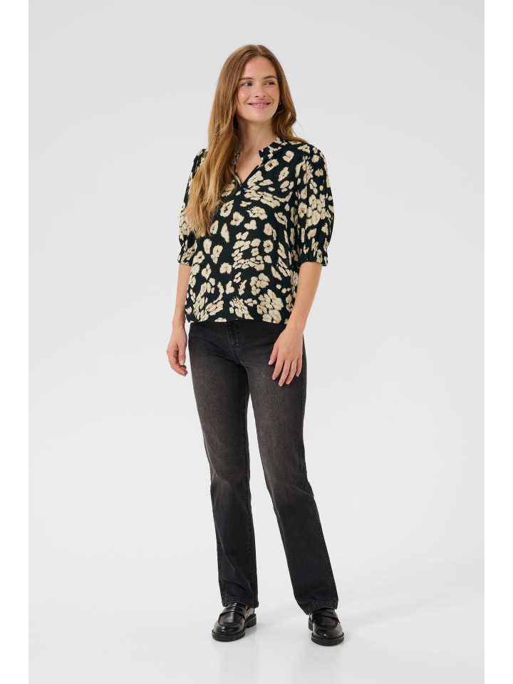 Блузка KAelly с короткими рукавами, стандартный крой, черно-песочный леопардовый принт Kaffe
Блузка KAelly с короткими рукавами, стандартный крой, черно-песочный леопардовый принт Kaffe