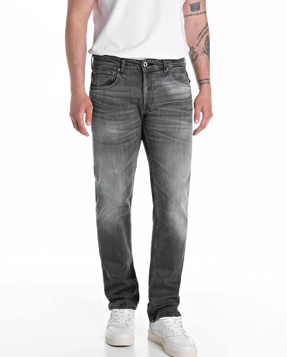 Мужские джинсы-вакеро прямого кроя с пятью карманами Replay, серый
Мужские джинсы-вакеро прямого кроя с пятью карманами Replay, серый