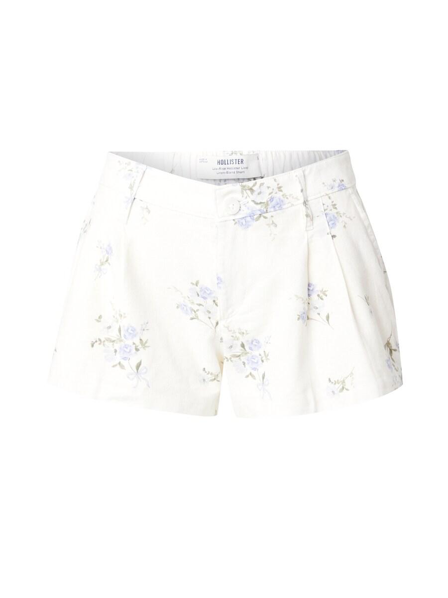 Обычные брюки со складками спереди HOLLISTER, белый
Обычные брюки со складками спереди HOLLISTER, белый