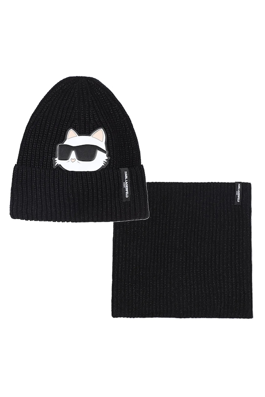 Детская хлопковая шапка и шарф Karl Lagerfeld, черный
Детская хлопковая шапка и шарф Karl Lagerfeld, черный