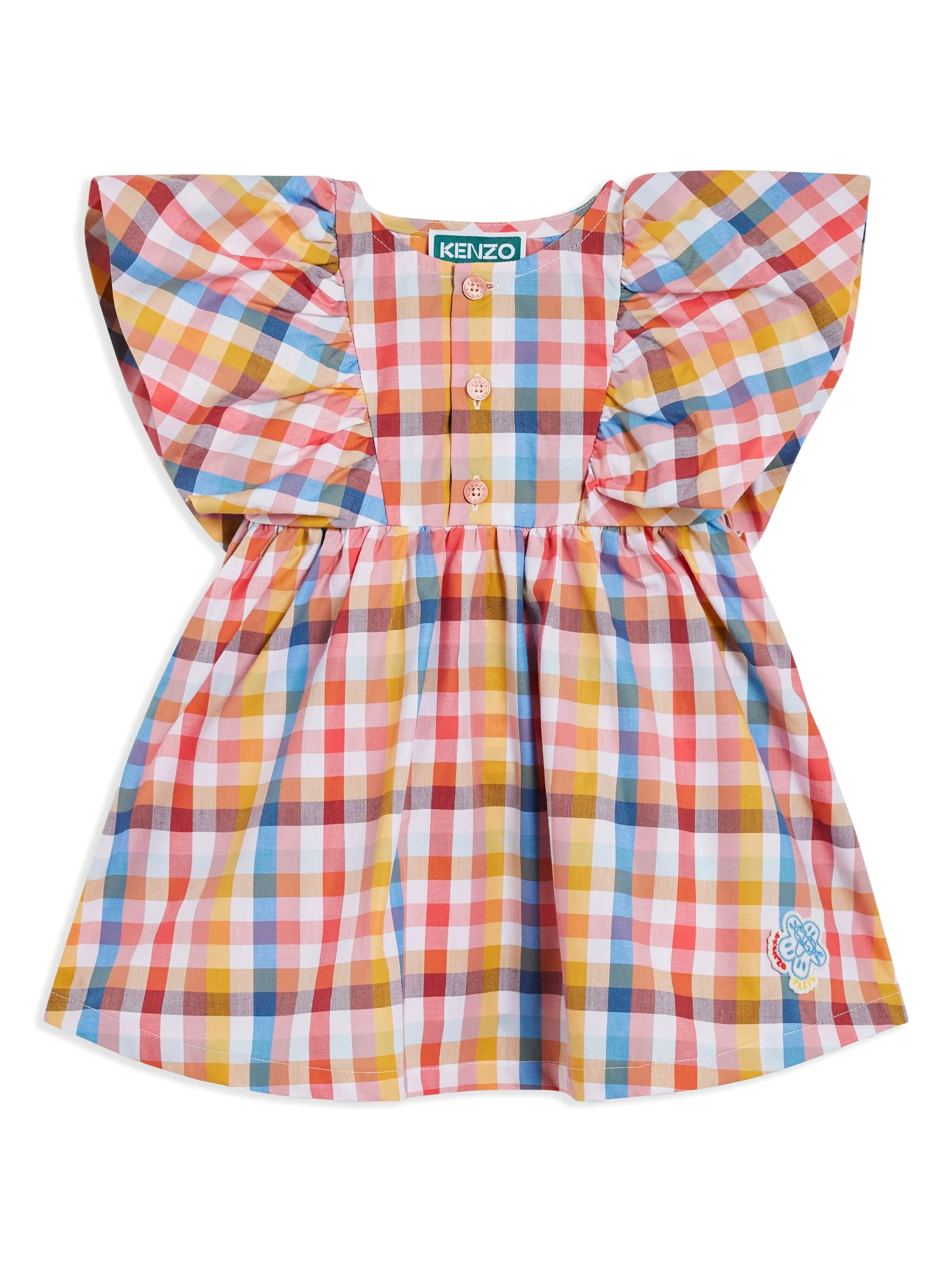Клетчатое платье с оборками Kenzo Kids, розовый
Клетчатое платье с оборками Kenzo Kids, розовый