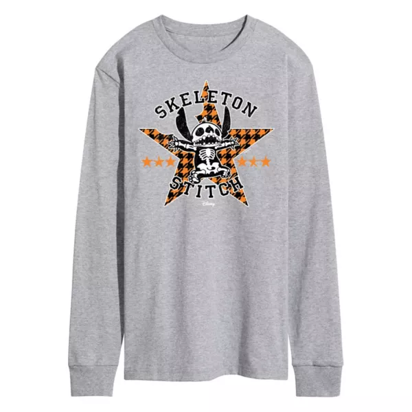 Мужская футболка с длинным рукавом и принтом скелета Лило и Стич Disney, серый
Мужская футболка с длинным рукавом и принтом скелета Лило и Стич Disney, серый