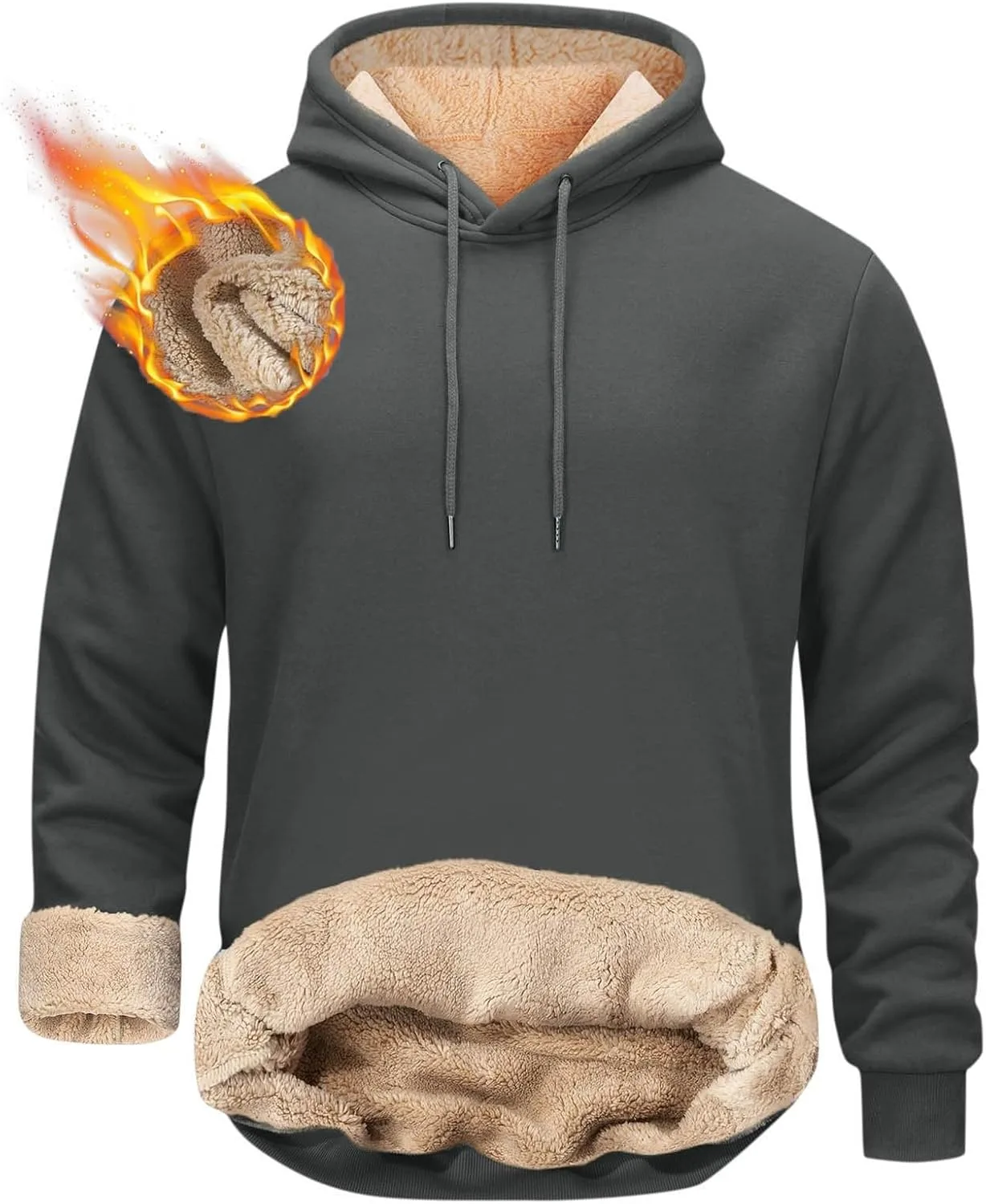 Толстовка с капюшоном для мужчин Heavyweight Fleece Sherpa Lined Shusuen
Толстовка с капюшоном для мужчин Heavyweight Fleece Sherpa Lined Shusuen