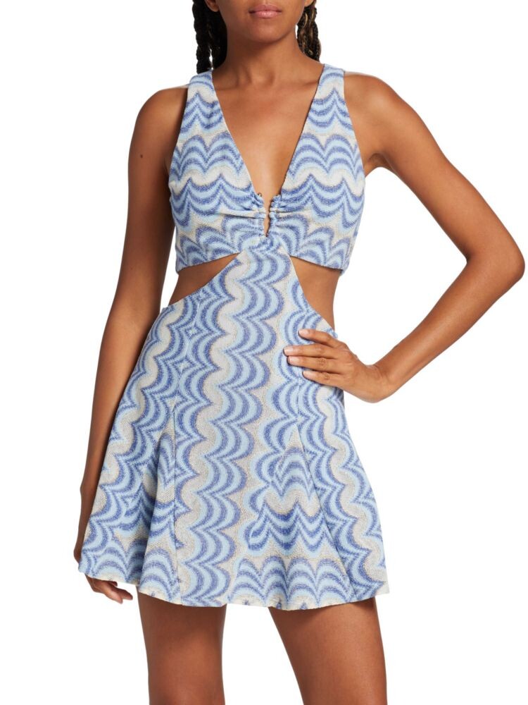 Жаккардовое мини-платье Hana с вырезами Ramy Brook, цвет Misty Blue
Жаккардовое мини-платье Hana с вырезами Ramy Brook, цвет Misty Blue