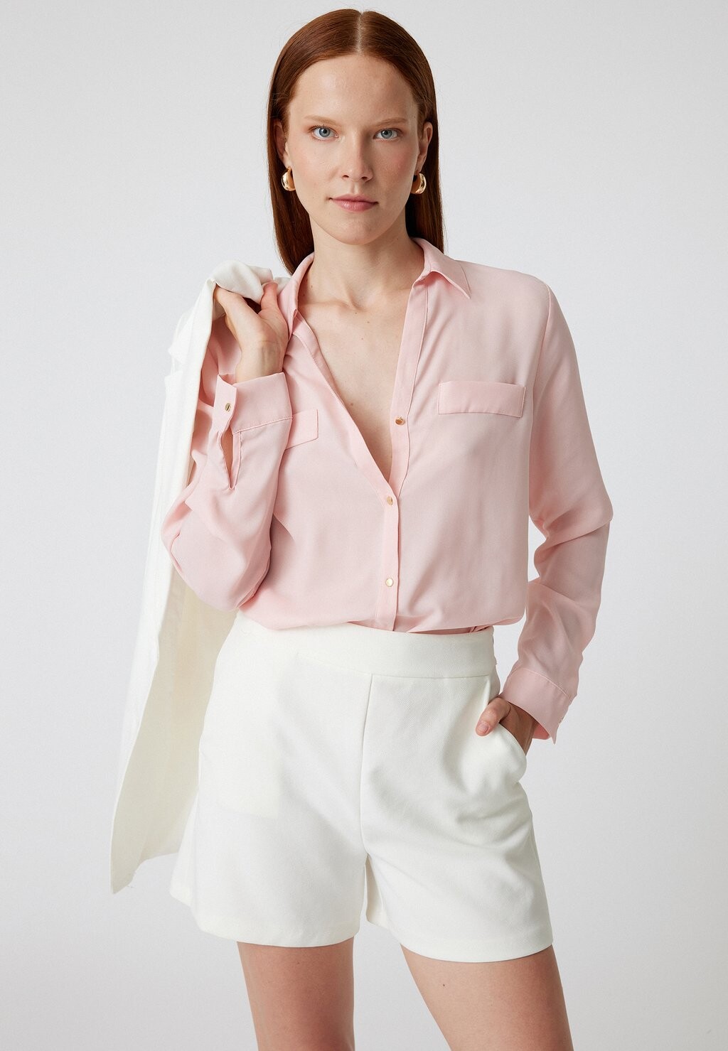 Блузка на пуговицах Koton, розовый
Блузка на пуговицах Koton, розовый