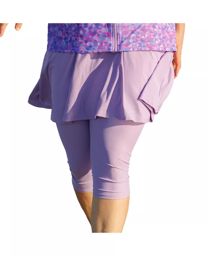 Пляжная юбка-шорты с расклешенным низом и капри для полных Calypsa, фиолетовый
Пляжная юбка-шорты с расклешенным низом и капри для полных Calypsa, фиолетовый