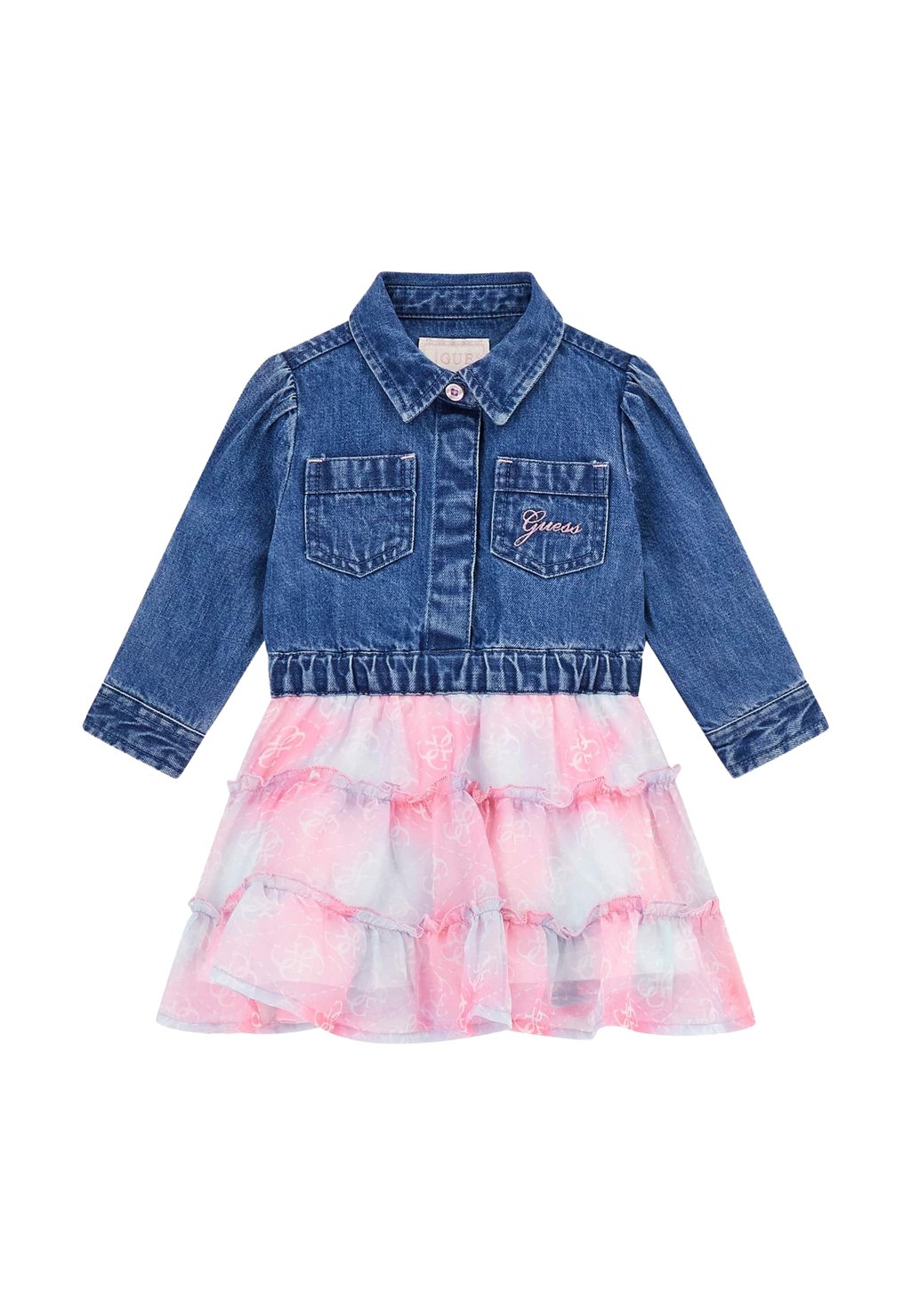 Платье из денима Guess, светло-голубой 
Платье из денима Guess, светло-голубой