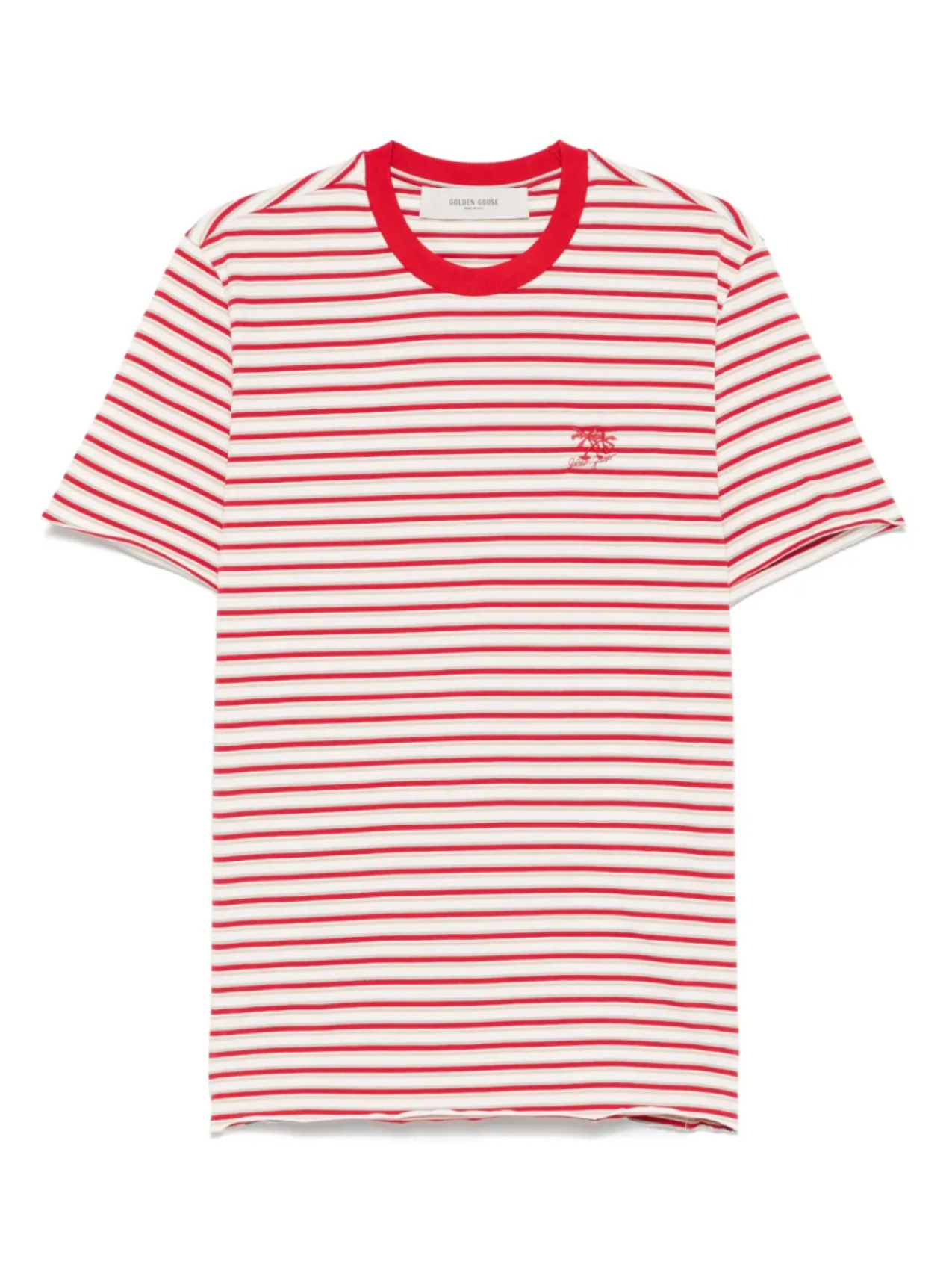 Полосатая футболка Golden Goose, белый
Полосатая футболка Golden Goose, белый