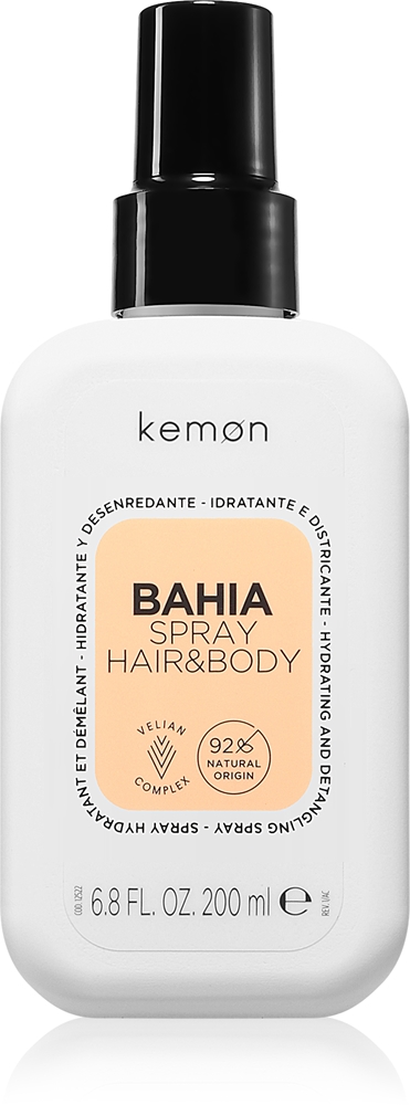 Солнцезащитный спрей Bahia для волос и тела Kemon, 200 мл
Солнцезащитный спрей Bahia для волос и тела Kemon, 200 мл