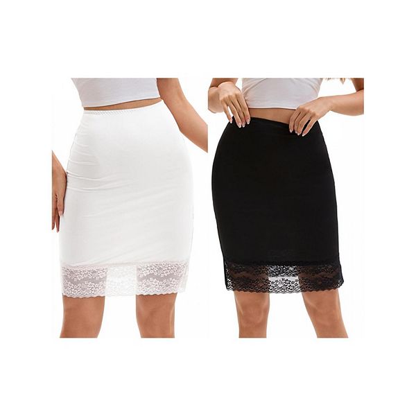 2 упаковки женских полукомбинаций с кружевной отделкой, антистатик, длина до колена Inspire Chic, White Black
2 упаковки женских полукомбинаций с кружевной отделкой, антистатик, длина до колена Inspire Chic, White Black