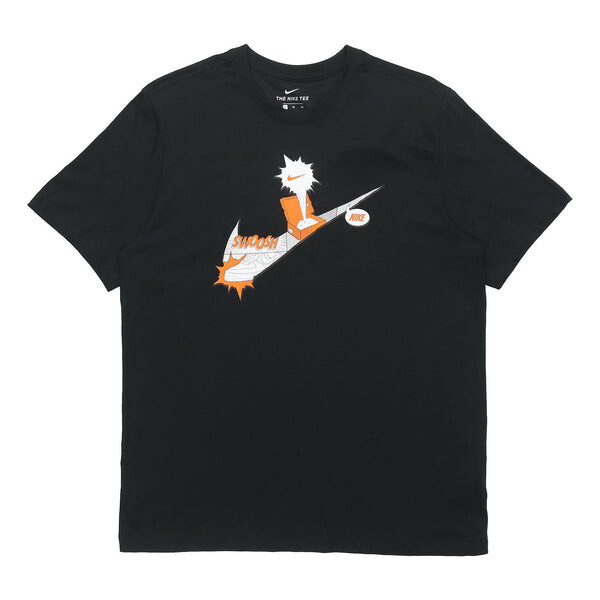 Футболка спортивная одежда печать логотип спортивный трикотаж мужской Nike, черный 
Футболка спортивная одежда печать логотип спортивный трикотаж мужской Nike, черный