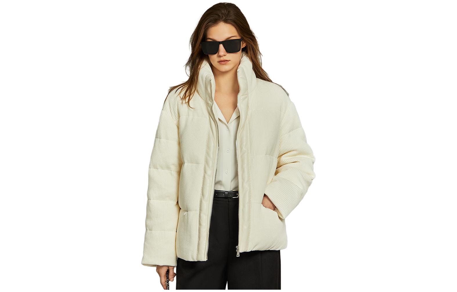 ELLE Пуховик Women's White Stand Collar Moderate Others
ELLE Пуховик Women's White Stand Collar Moderate Others