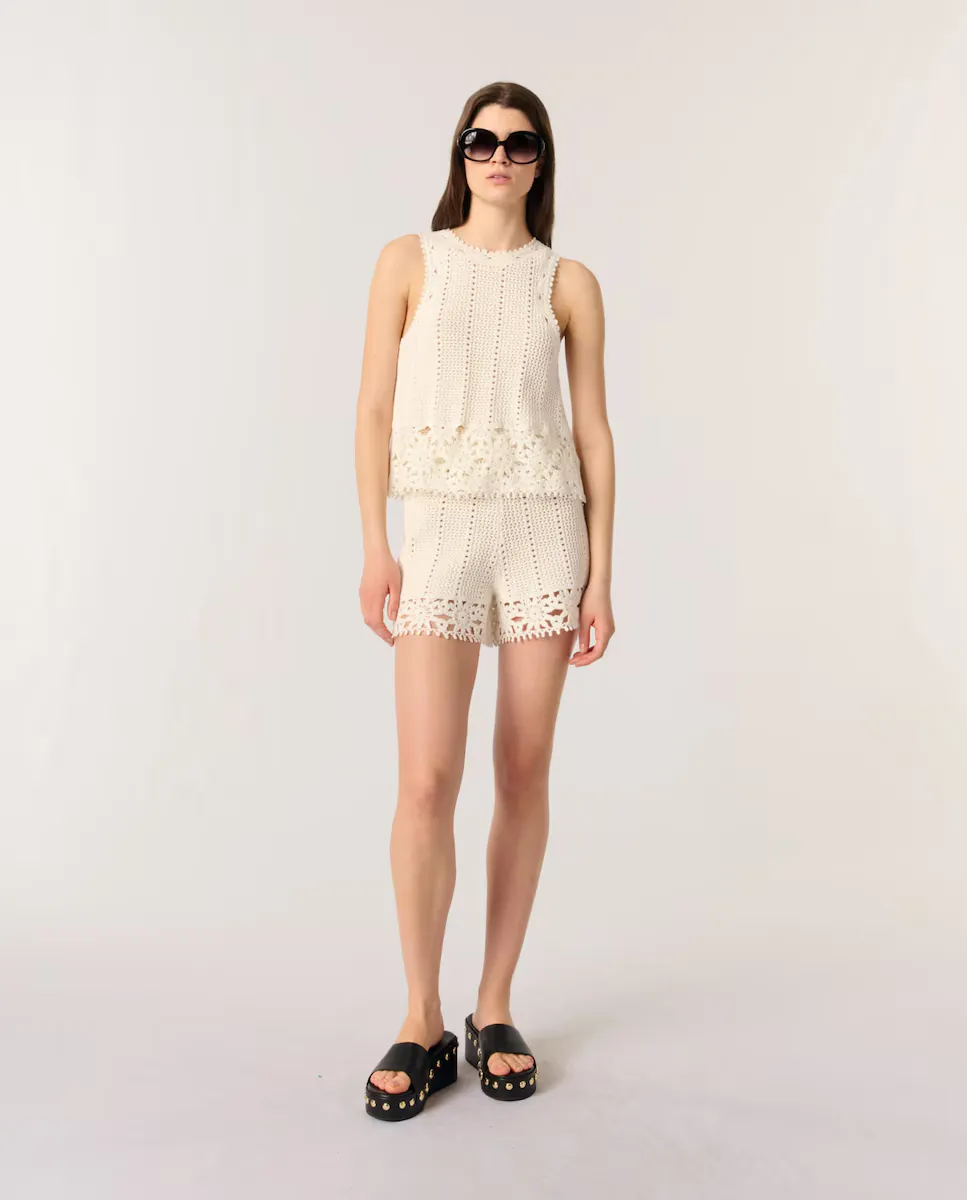 Женский шорты крючком Maje, белый
Женский шорты крючком Maje, белый