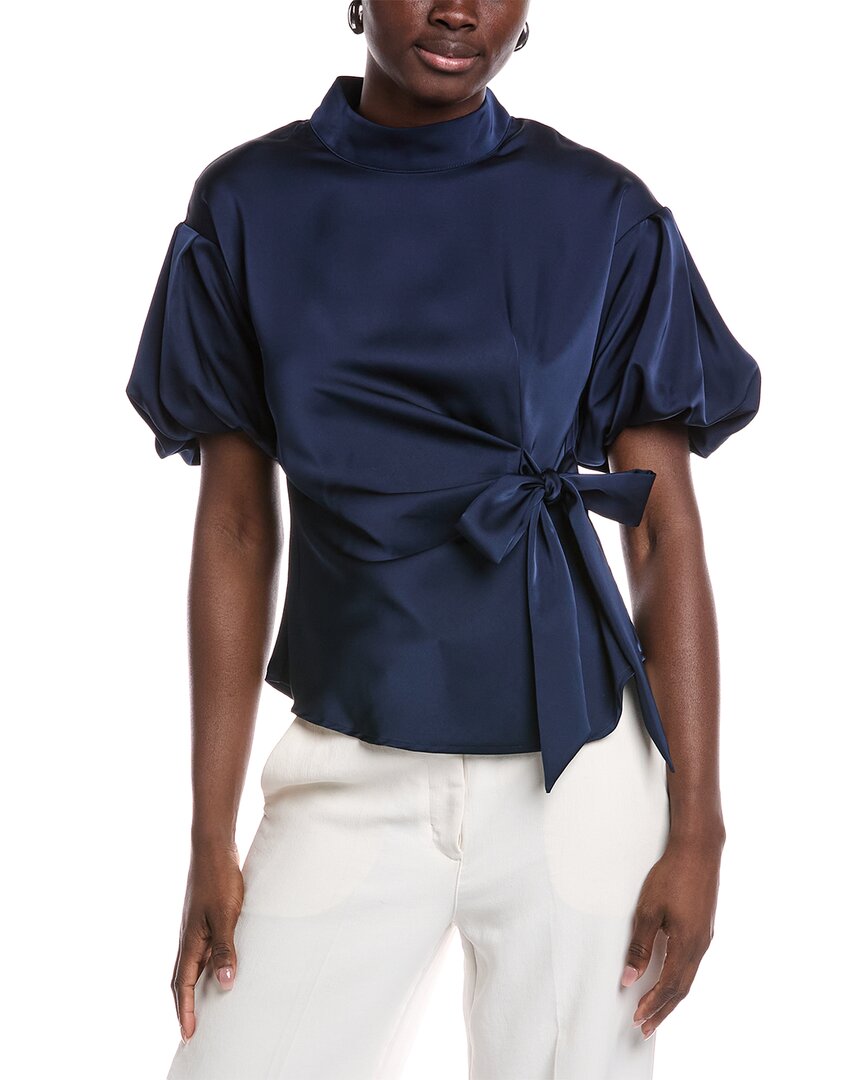 Топ атласный с завязками сбоку Gracia, синий
Топ атласный с завязками сбоку Gracia, синий