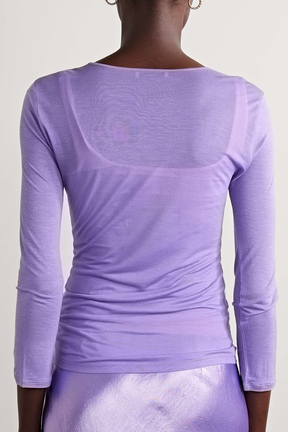 VINCE Многослойный топ из лиоцелла, сиреневый
VINCE Многослойный топ из лиоцелла, сиреневый