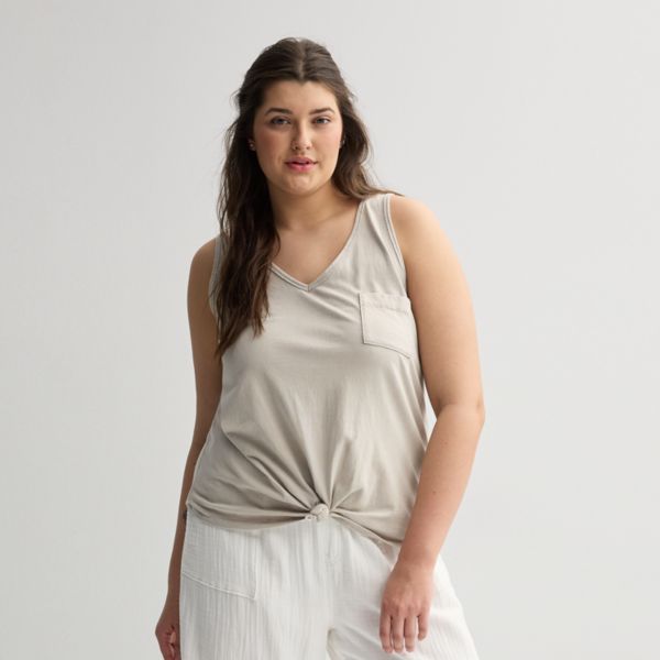 Детская майка с V-образным вырезом и карманом свободного покроя больших размеров So, цвет platinum beige
Детская майка с V-образным вырезом и карманом свободного покроя больших размеров So, цвет platinum beige