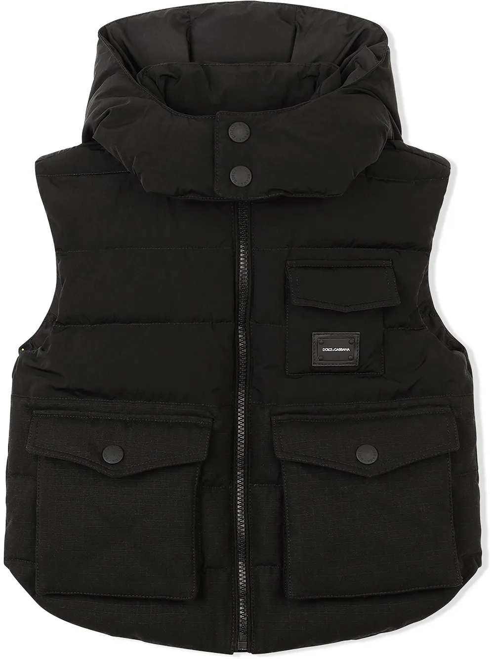 Дутый жилет с капюшоном Dolce & Gabbana Kids, черный
Дутый жилет с капюшоном Dolce & Gabbana Kids, черный