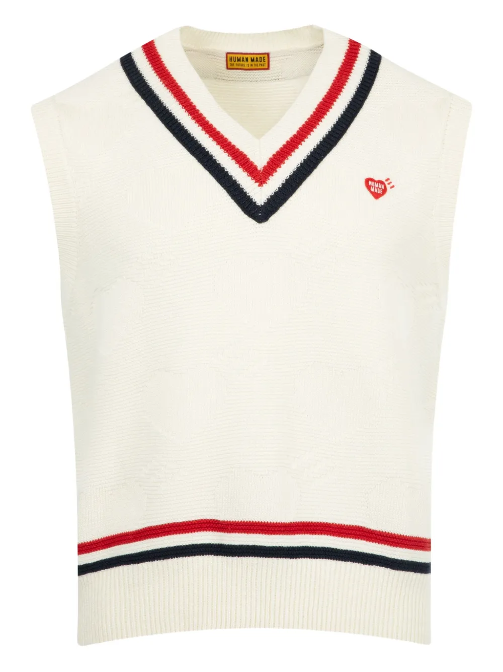 Трикотажный жилет с v-образным вырезом Human Made, белый
Трикотажный жилет с v-образным вырезом Human Made, белый