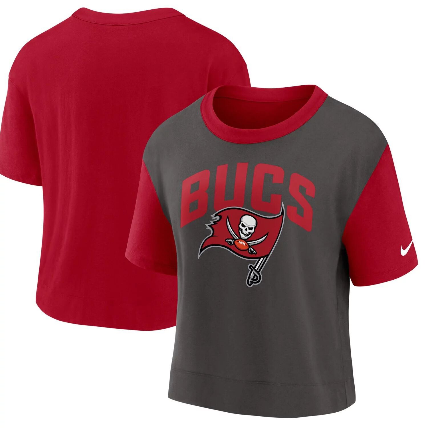 Женская модная футболка с высокими бедрами Nike Red/Pewter Tampa Bay Buccaneers Nike
Женская модная футболка с высокими бедрами Nike Red/Pewter Tampa Bay Buccaneers Nike