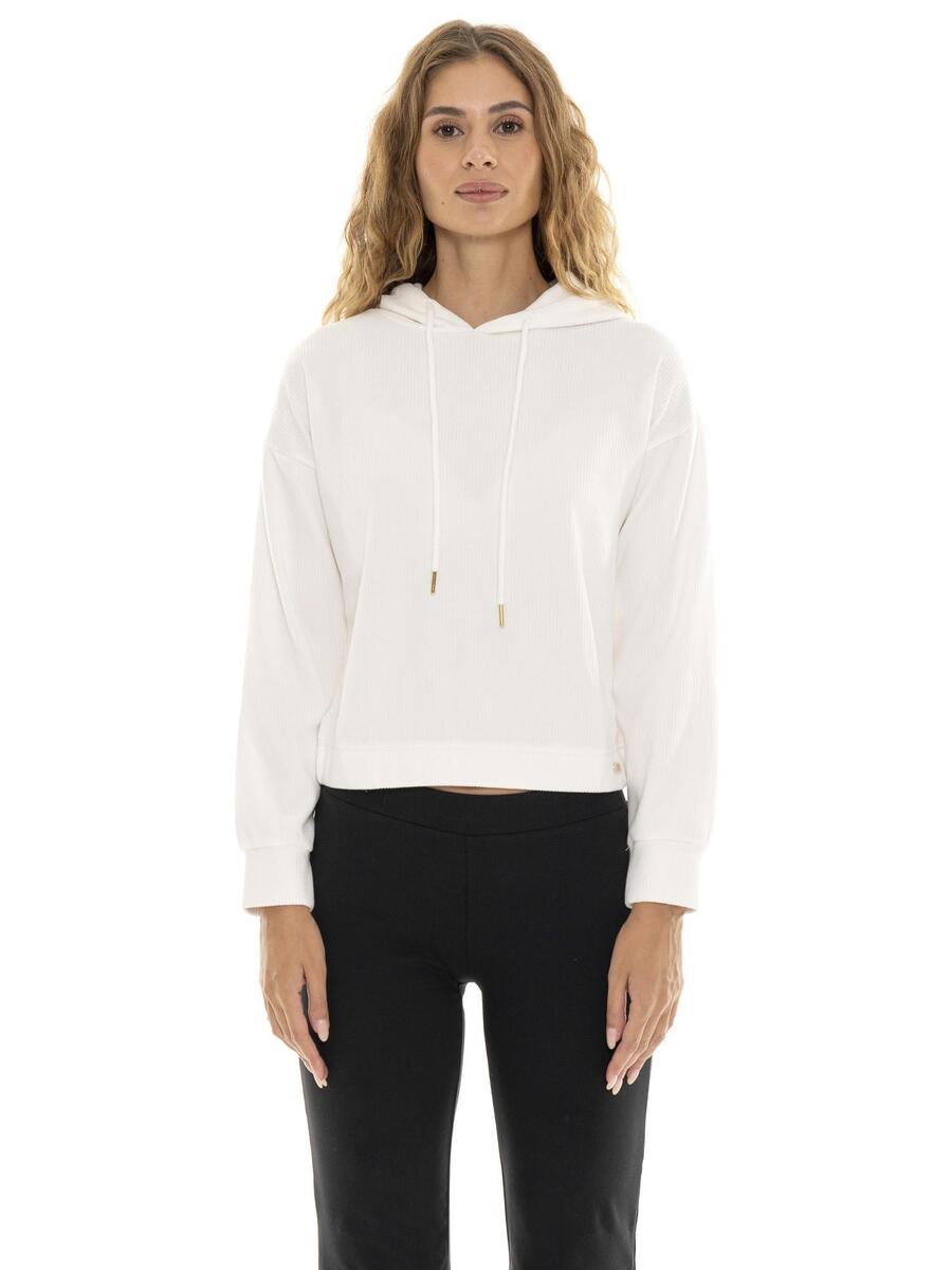 LEONE 1947 APPAREL Женская толстовка с капюшоном в рубчик Pearl
LEONE 1947 APPAREL Женская толстовка с капюшоном в рубчик Pearl