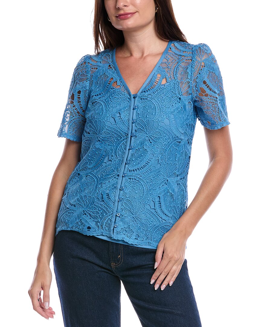 Джонс Нью-Йорк Роуэн Кружевной топ Jones New York, синий
Джонс Нью-Йорк Роуэн Кружевной топ Jones New York, синий
