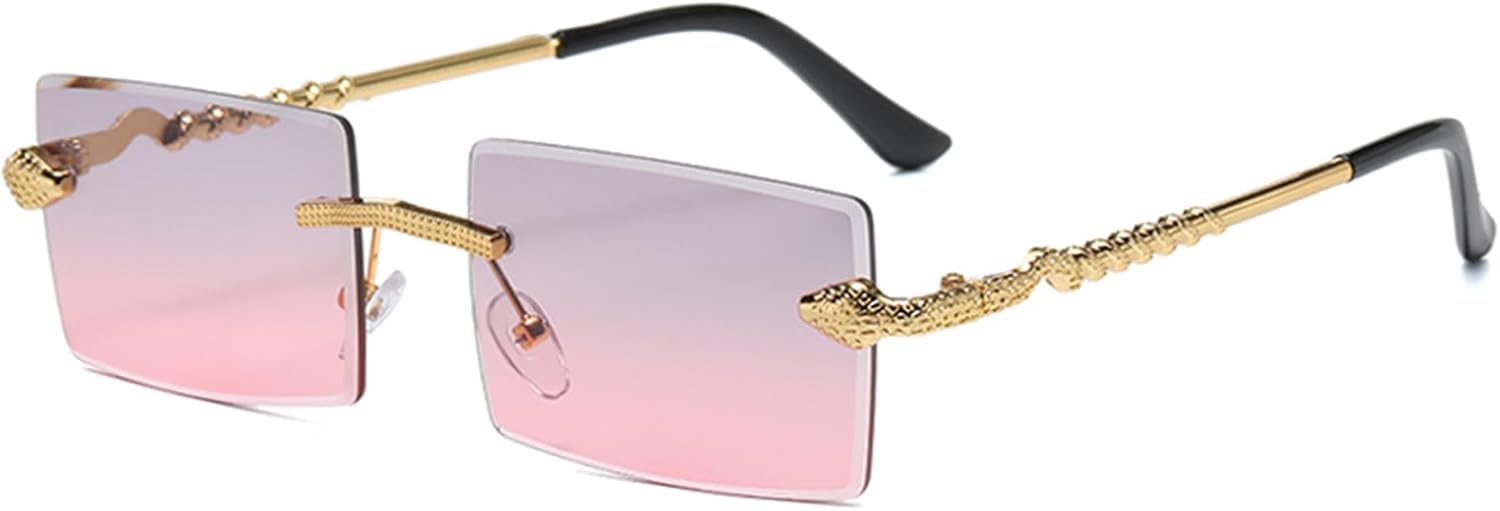 Солнцезащитные очки LJCZKA прямоугольной формы без оправы для женщин и мужчин, квадратной формы, роскошная металлическая оправа, прямоугольные очки в стиле 2000-х, Goldgreypink
Солнцезащитные очки LJCZKA прямоугольной формы без оправы для женщин и мужчин, квадратной формы, роскошная металлическая оправа, прямоугольные очки в стиле 2000-х, Goldgreypink