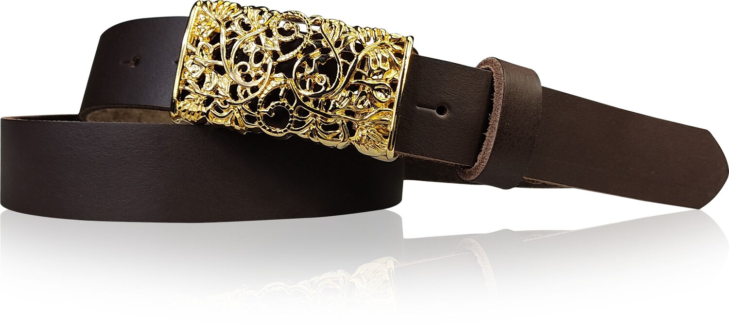 Кожаный ремень FRONHOFER, темно коричневый
Кожаный ремень FRONHOFER, темно коричневый